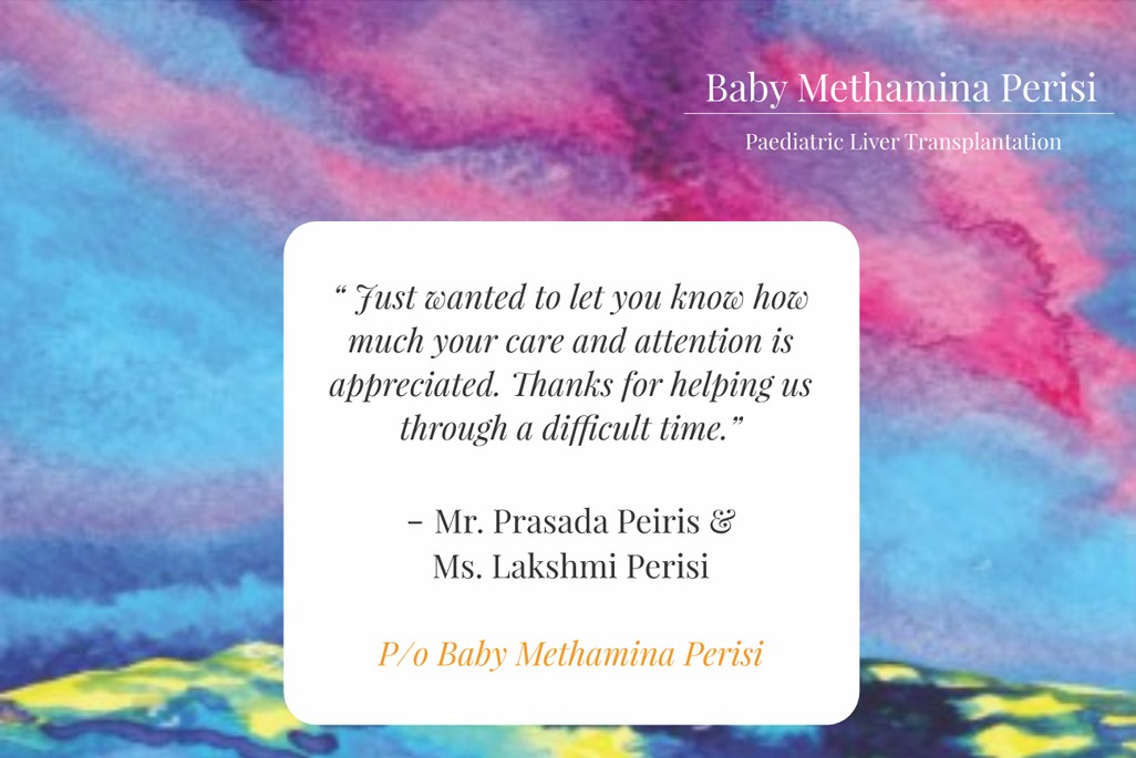 Paediatric Liver Transplantation India – Baby Methamina Perisi
