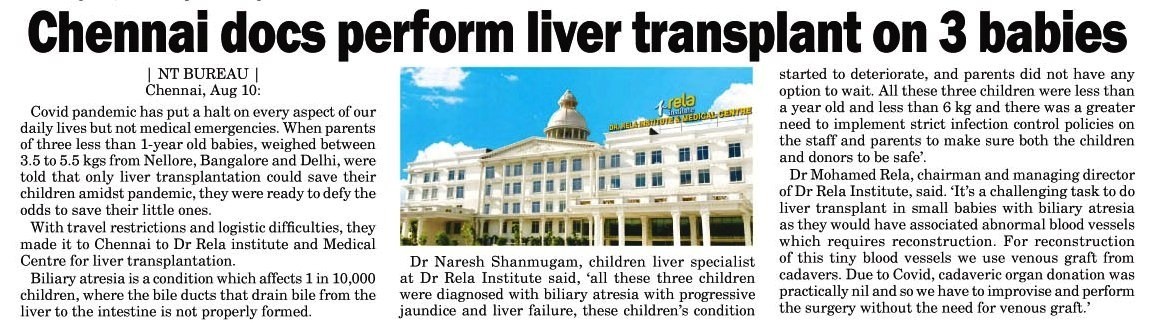 Liver Transplants on Infants during this pandemic