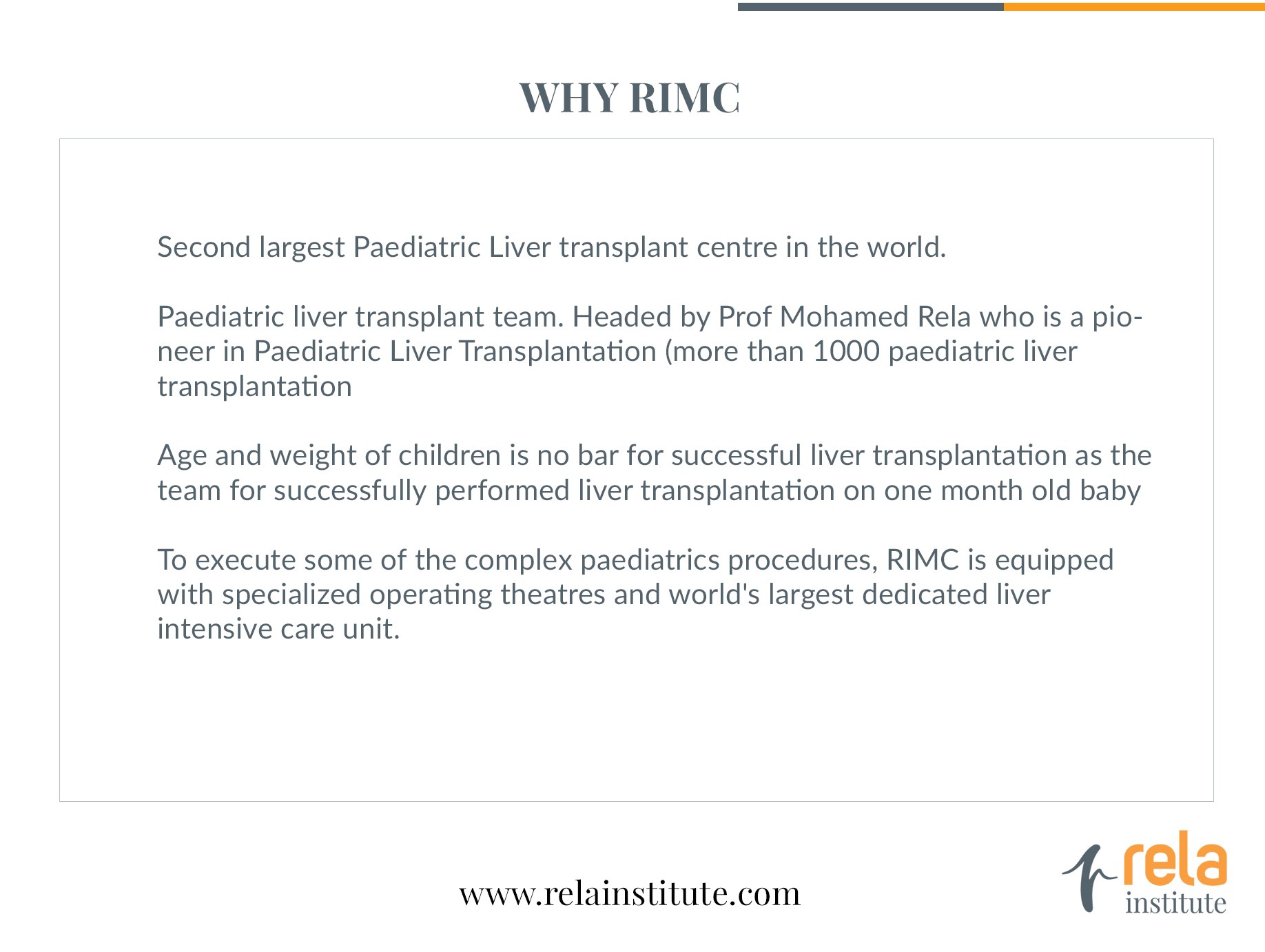 Paediatric Liver Transplantation