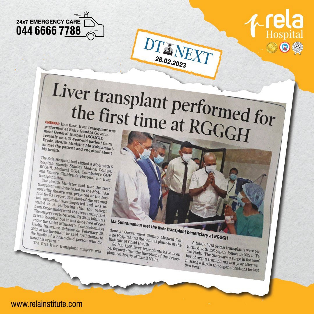 Liver transplant performed for the first time of RGGGH